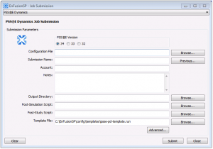 EnFuzionSP Job Submission Interface